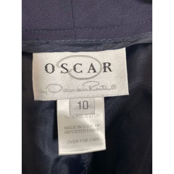 Oscar de la Renta Flat Front Trouser - Picture 3 of 5